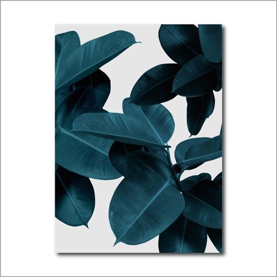 Congruence Ficus & Peony Canvas Print