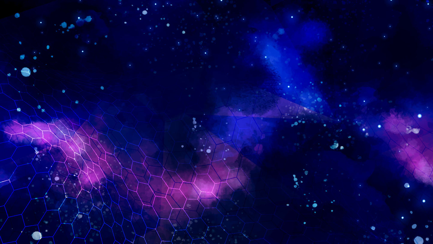 Blue Technology Galaxy Mural Wallpaper (SqM)